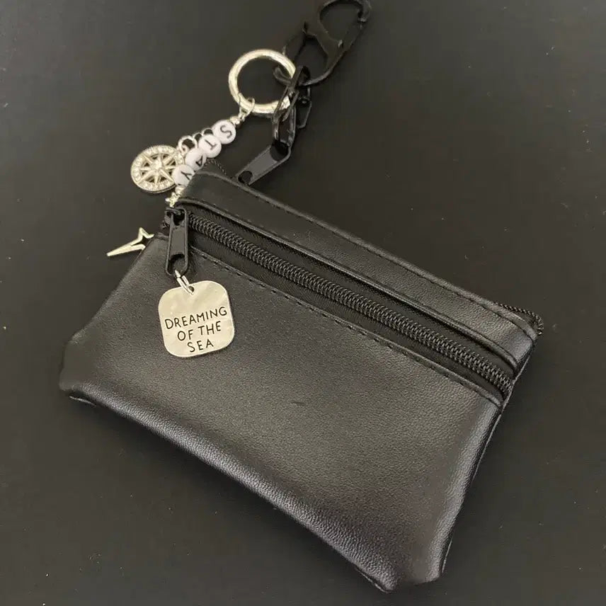 [BUNJANG] Black Coin Pouch Keychain / 동전지갑 키링 키체인