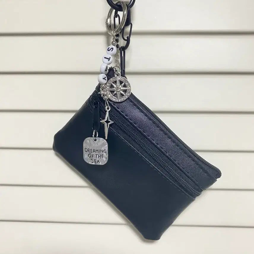 [BUNJANG] Black Coin Pouch Keychain / 동전지갑 키링 키체인
