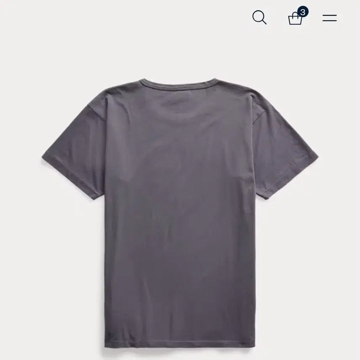 [BUNJANG] RRL Logo Jersey T-Shirt Charcoal / rrl 로고 저지 티셔츠