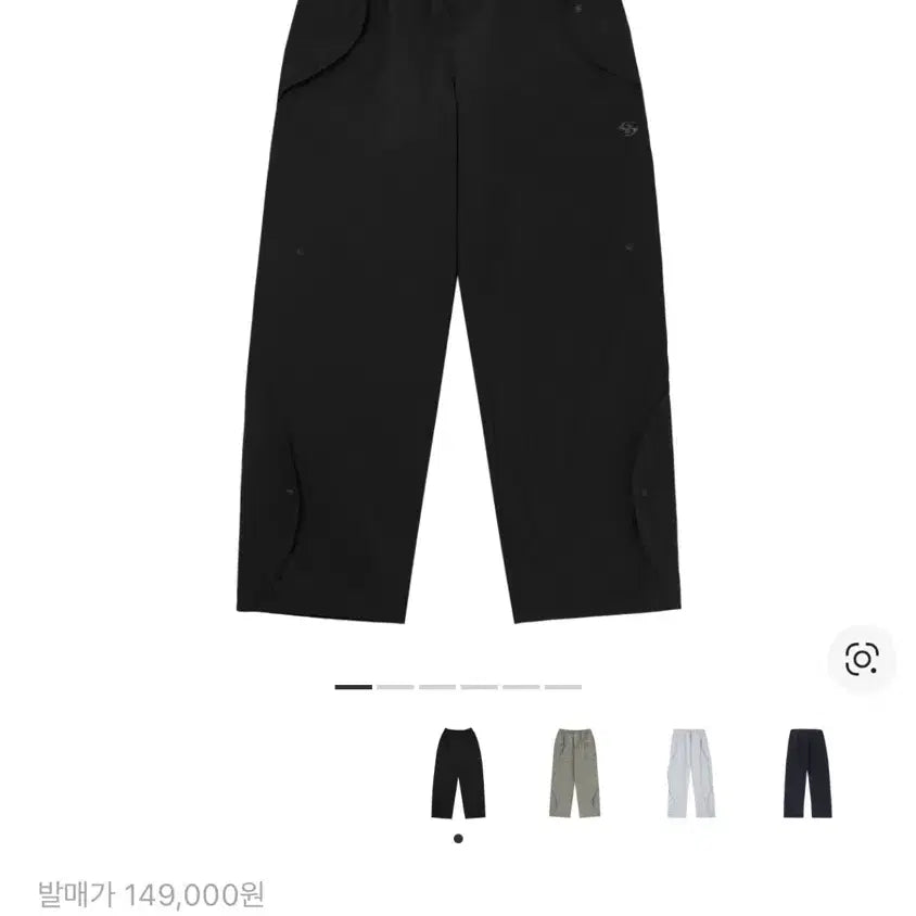 [BUNJANG] Sansan Gear Wave Pants Black Size 1 / 산산기어 웨이브 팬츠 25ss 블랙 1사이즈