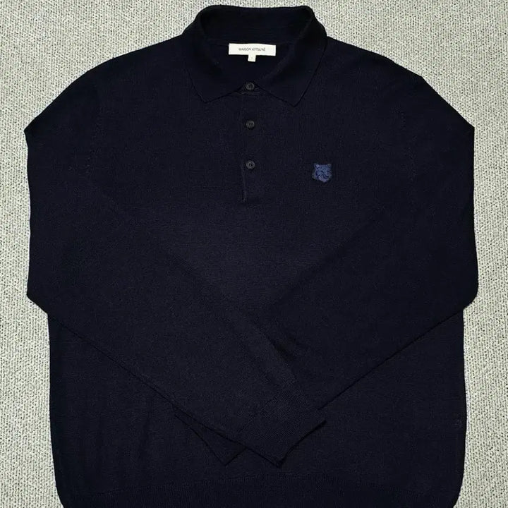 [BUNJANG] Maison Kitsuné Dark Navy PK Long Sleeve Shirt L / [L 사이즈] 정품 메종키츠네 PK셔츠 다크 네이비 한글택 새상품급