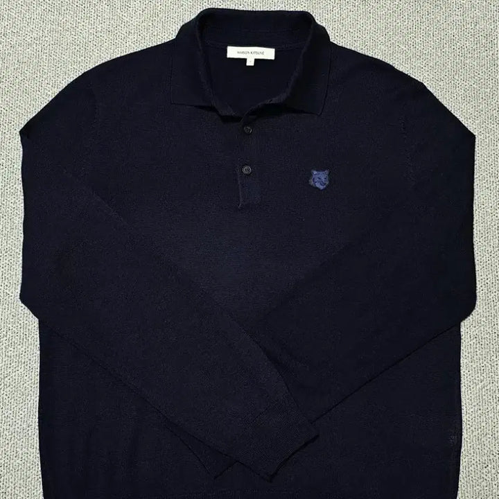 [BUNJANG] Maison Kitsuné Dark Navy PK Long Sleeve Shirt L / [L 사이즈] 정품 메종키츠네 PK셔츠 다크 네이비 한글택 새상품급