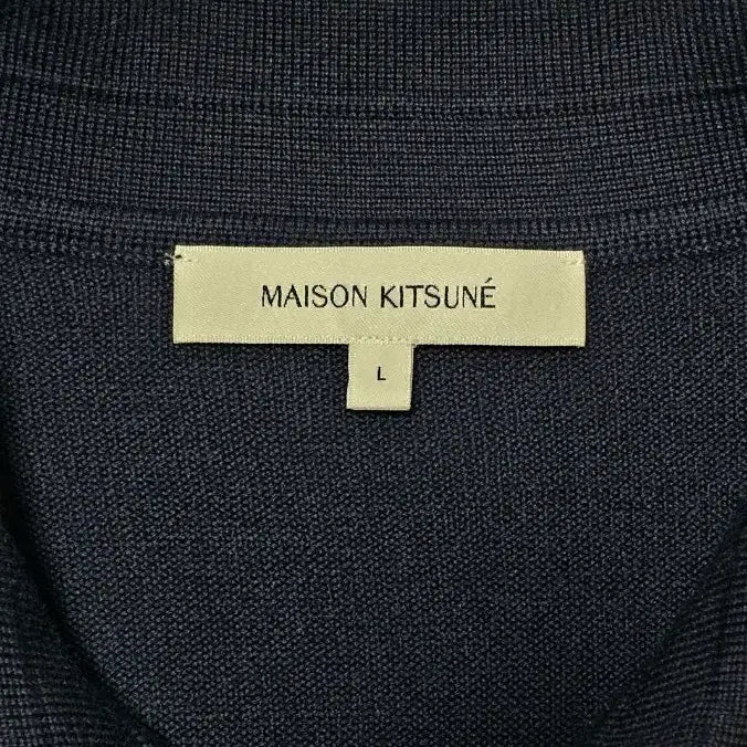 [BUNJANG] Maison Kitsuné Dark Navy PK Long Sleeve Shirt L / [L 사이즈] 정품 메종키츠네 PK셔츠 다크 네이비 한글택 새상품급