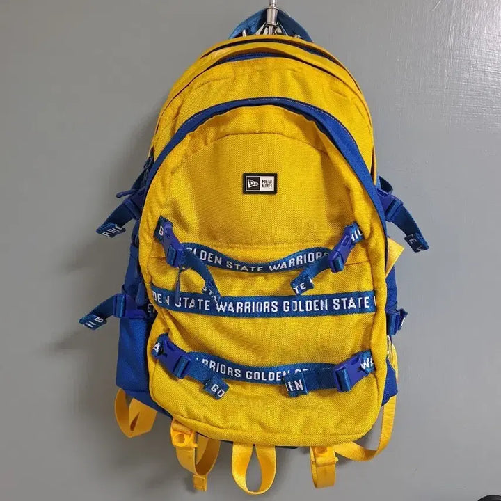 [BUNJANG] New Era Golden State Warriors Backpack Yellow / 뉴에라 골든스테이트 워리어스 백팩 옐로우