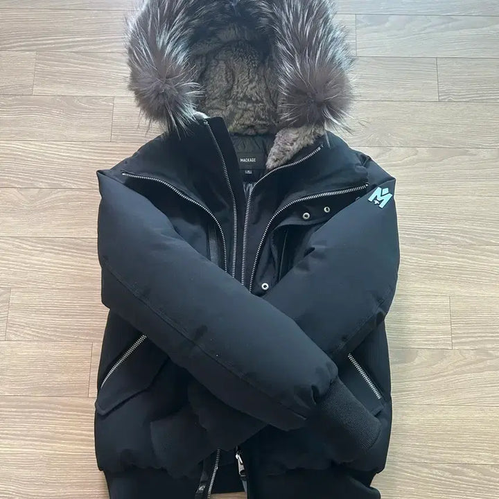 [BUNJANG] MACKAGE Dixon Silver Fox Fur Parka Size 38 / 맥케이지 딕슨 실버퍼 38사이즈