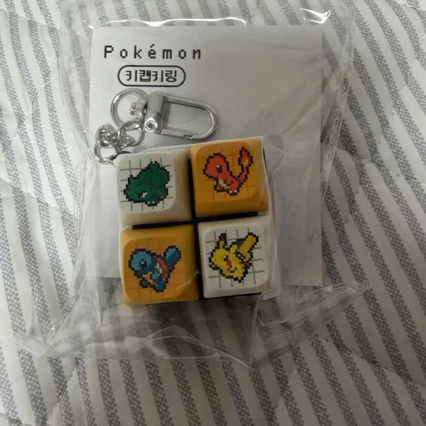 [BUNJANG] Pokemon Starters Keycap Keyring Set (Pikachu, Charmander, Squirtle, Bulbasaur) - Sealed / (미개봉) 포켓몬스터 cu 키캡 키링 풀박스 스타팅 피카츄 파이리 꼬부기