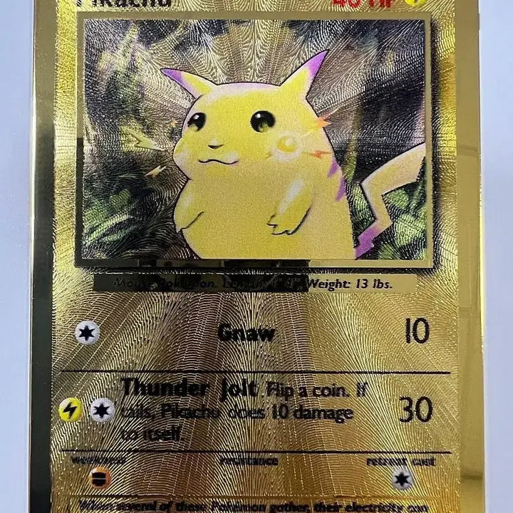 [BUNJANG] Pokemon Pikachu 25th Anniversary Metal Card / 포켓몬스터 피카츄 25주년 메탈카드