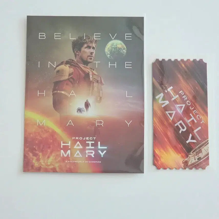 [BUNJANG] Project Hail Mary Art Card &amp; Original Ticket Set / 프로젝트 헤일메리 아트카드 오리지널 티켓