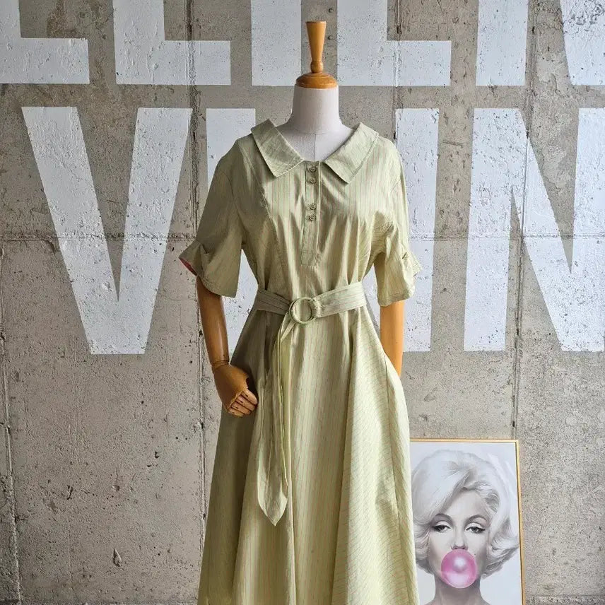 [BUNJANG] CC Collect Peter Pan Collar Long Dress / cc컬렉트 피터팬칼라  롱 원피스