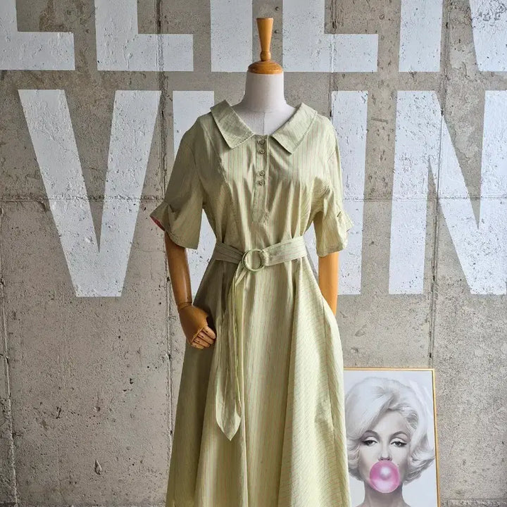 [BUNJANG] CC Collect Peter Pan Collar Long Dress / cc컬렉트 피터팬칼라  롱 원피스