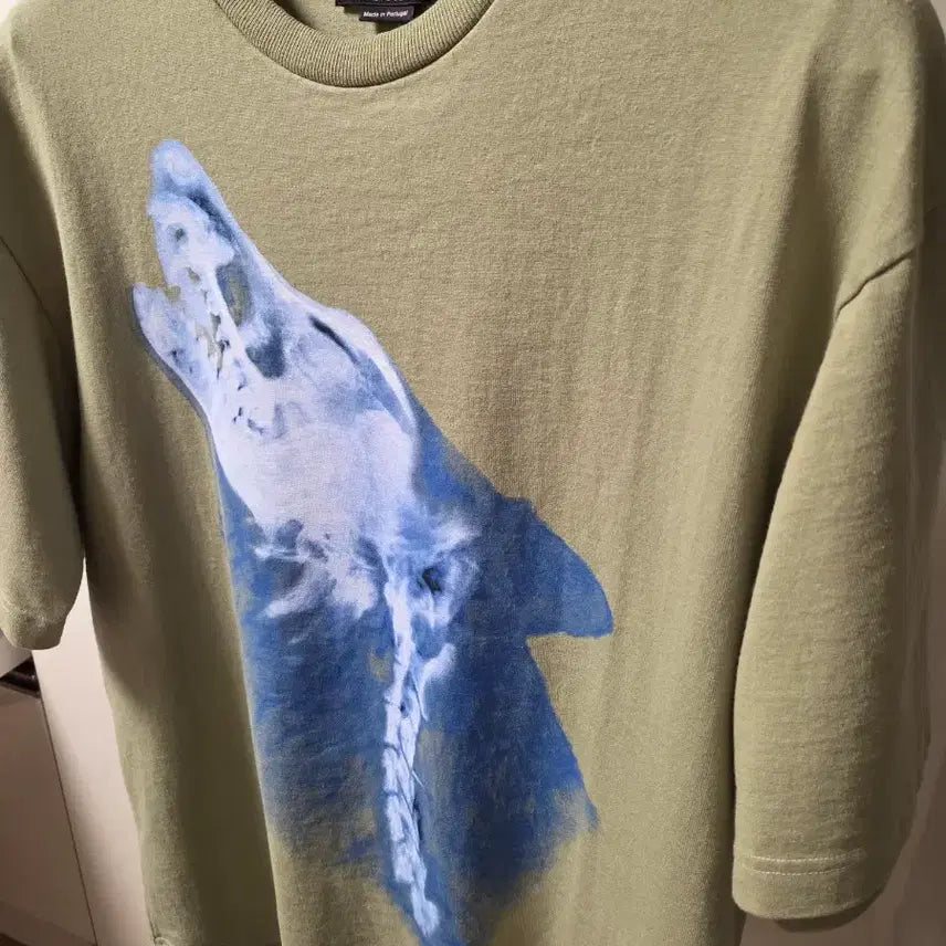 [BUNJANG] Acne Studios Howling Skeleton Wolf Short Sleeve T-Shirt / 아크네스튜디오 하울링 스켈레톤 울프 반팔티