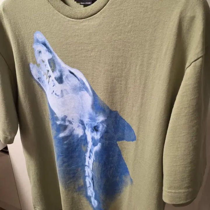 [BUNJANG] Acne Studios Howling Skeleton Wolf Short Sleeve T-Shirt / 아크네스튜디오 하울링 스켈레톤 울프 반팔티