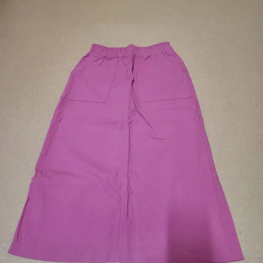 [BUNJANG] Pink Long Skirt Cotton Skirt / 핑크색 롱 스커트 면 치마