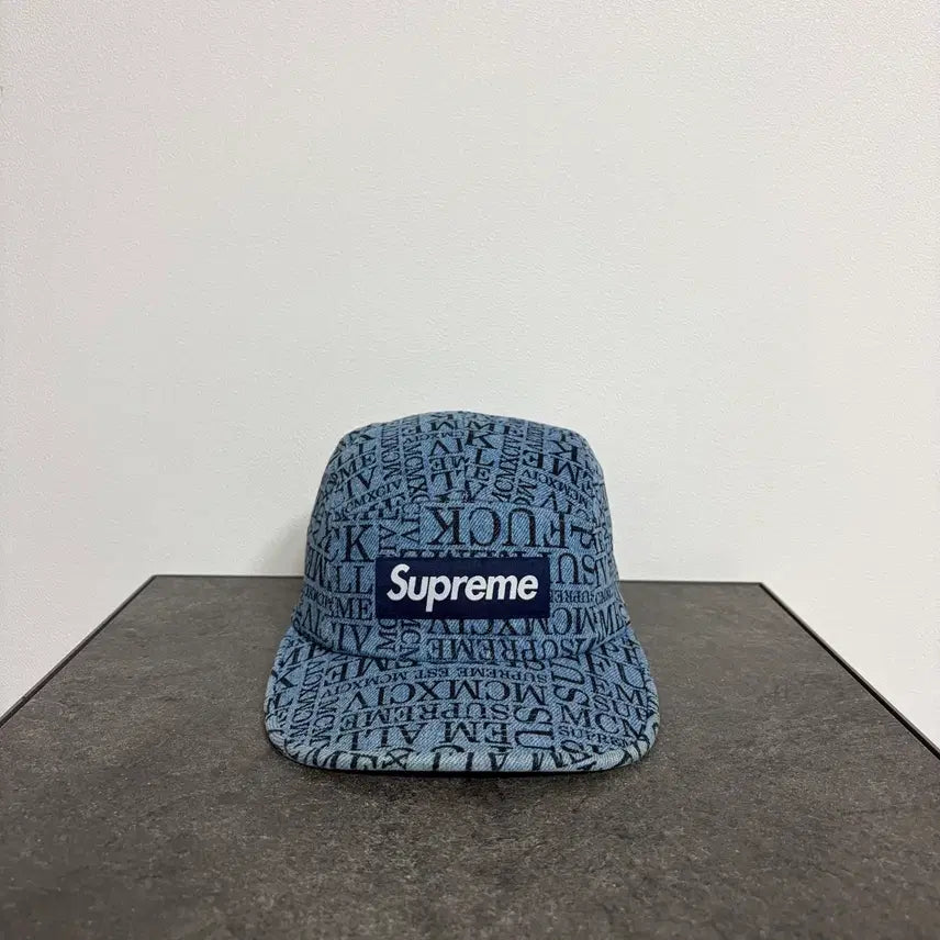 [BUNJANG] Supreme Box Logo Denim Camp Cap / (OS) 슈프림 박스로고 캠프캡 모자 데님