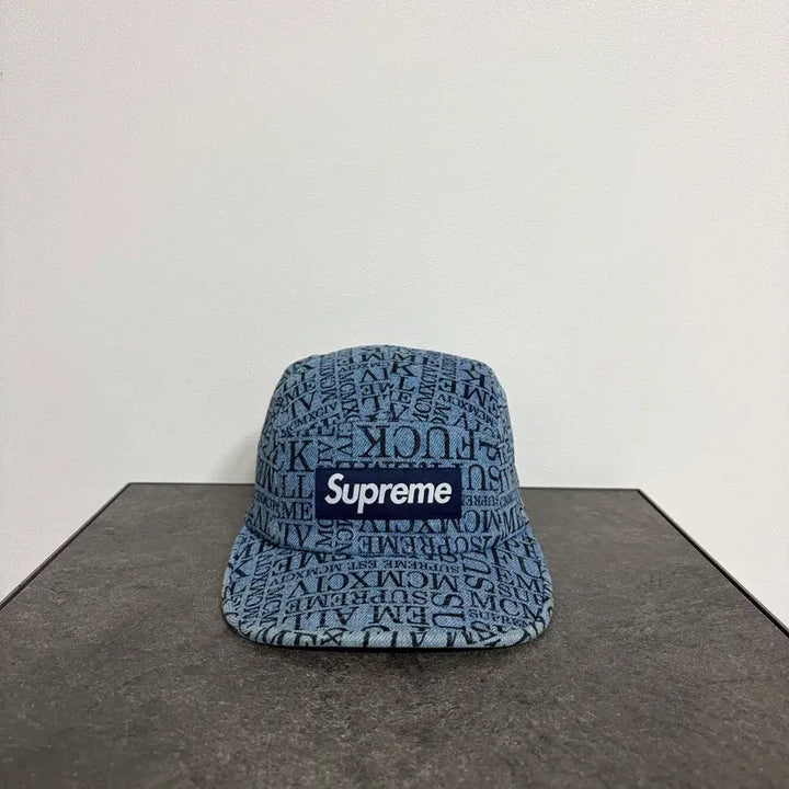 [BUNJANG] Supreme Box Logo Denim Camp Cap / (OS) 슈프림 박스로고 캠프캡 모자 데님