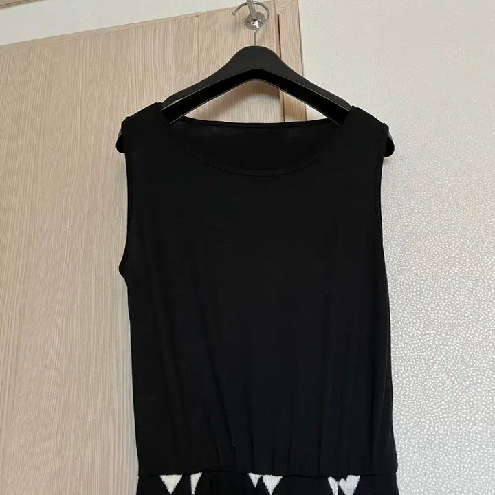 [BUNJANG] Black Heart Pattern Midi Dress / 블랙 하트 패턴 원피스