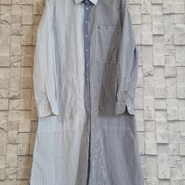 [BUNJANG] Tommy Hilfiger Striped Shirt Dress / 타미힐피거 셔츠형 원피스