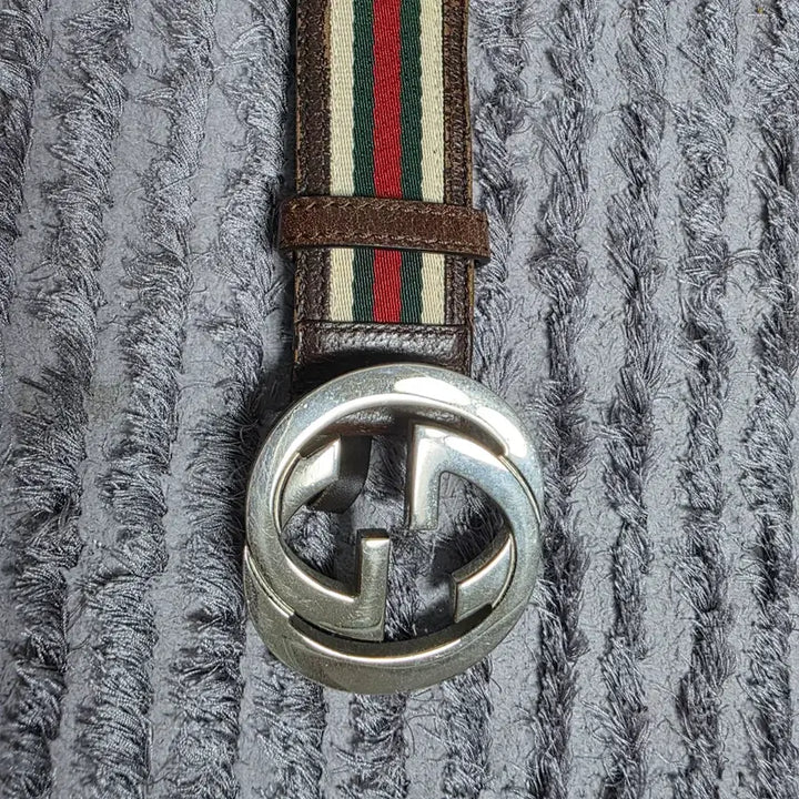 [BUNJANG] Gucci GG Logo Three-Stripe Belt / 구찌 GG 로고 삼선 벨트