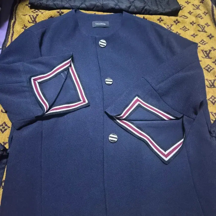 [BUNJANG] Valentino Navy Line Point Jacket / 발렌시아 네이비 라인 포인트 자켓