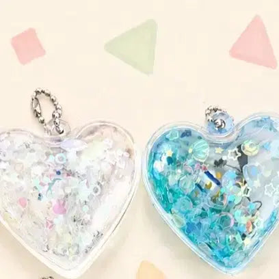 [BUNJANG] Character Heart Shaker Keychain (Shin-chan, Totoro, Hello Kitty, Pochacco) / 캐릭터 쉐이커 하트 키링 (짱구/토토로/키티/포챠코)