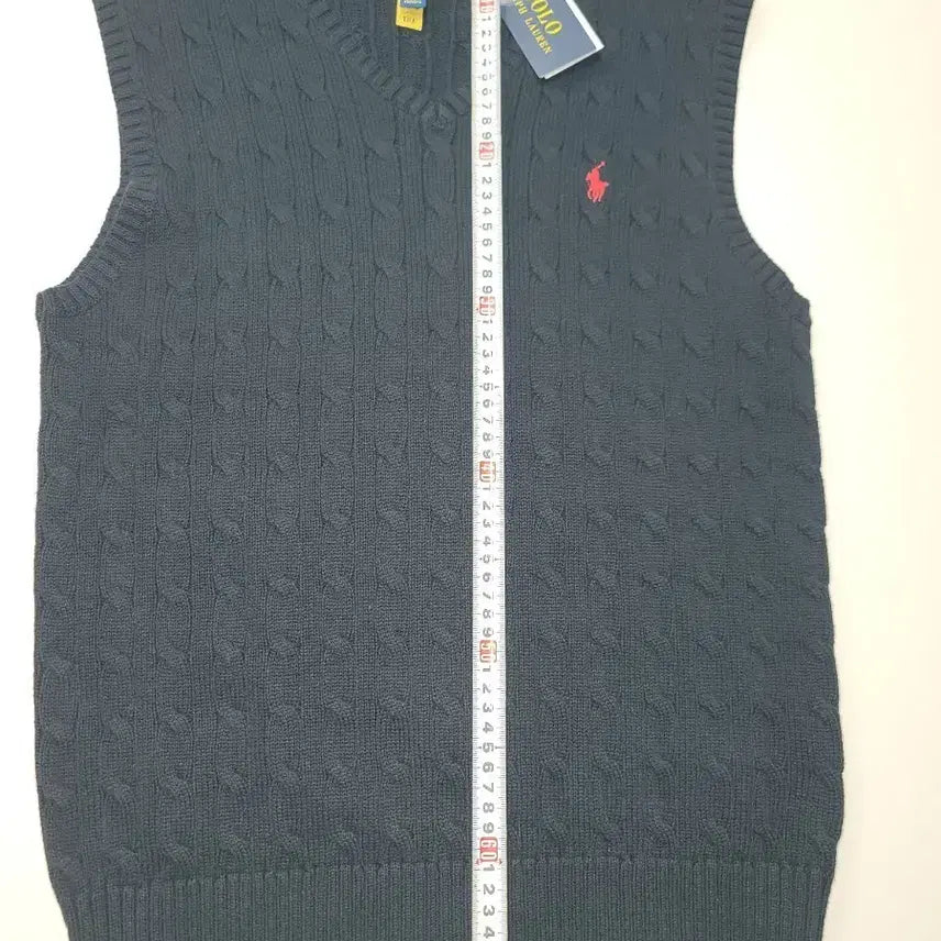 [BUNJANG] Polo Boys Knit Vest Black XL / 폴로  니트 조끼 블랙 XL