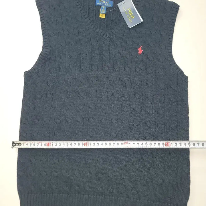 [BUNJANG] Polo Boys Knit Vest Black XL / 폴로  니트 조끼 블랙 XL