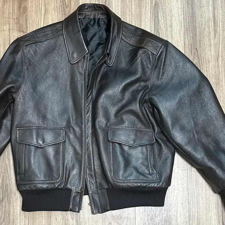 [BUNJANG] COER Cowhide A-2 Leather Jacket Vintage Brown / 쿠어 빈티지 카우스킨 a-2 레더 자켓 빈티지브라운 L