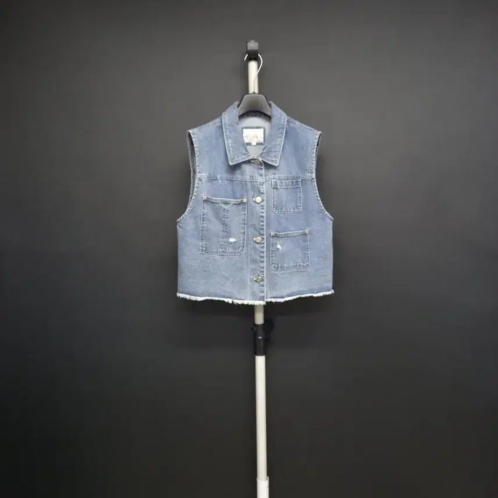 [BUNJANG] Thursday Island Denim Short Vest / 새 써스데이아일랜드 춘하추 데님 숏 베스트 66.55