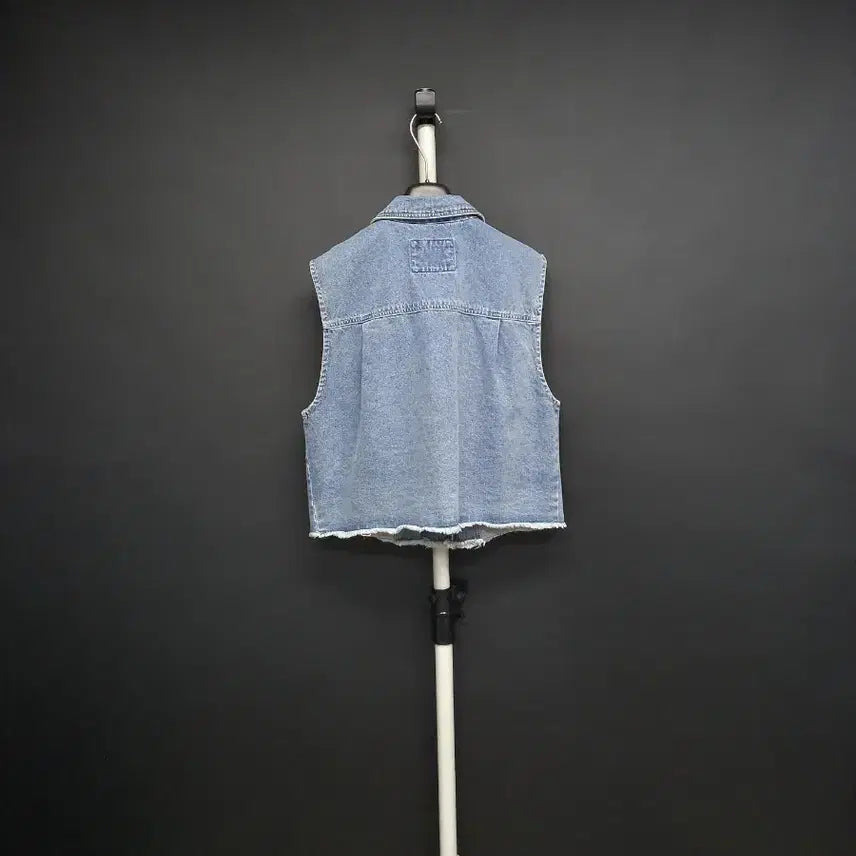 [BUNJANG] Thursday Island Denim Short Vest / 새 써스데이아일랜드 춘하추 데님 숏 베스트 66.55