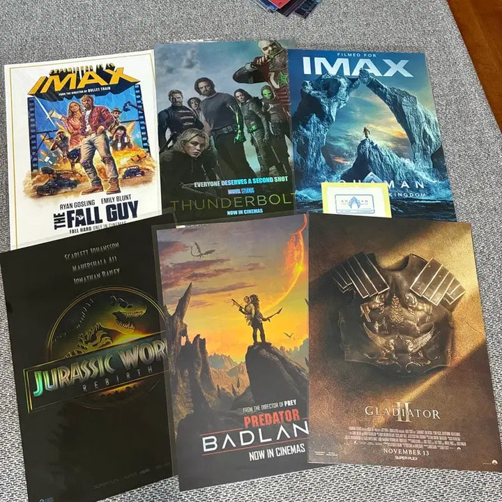 [BUNJANG] Ryan Gosling Stuntman, Jurassic World, Gladiator Movie Posters / 영화 포스터 판매 라이언고슬링 쥬라기월드 스턴트맨 썬더볼츠 글래디에이터