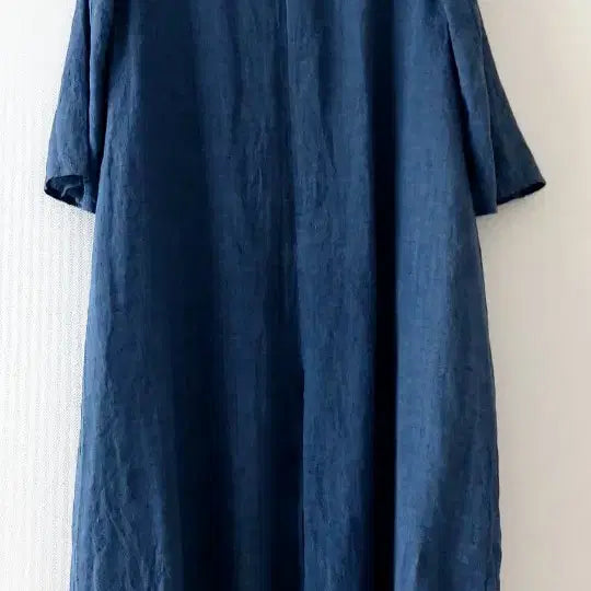 [BUNJANG] Shilla Navy Linen Dress Size 66 / Shilla 네이비 린넨 원피스 66