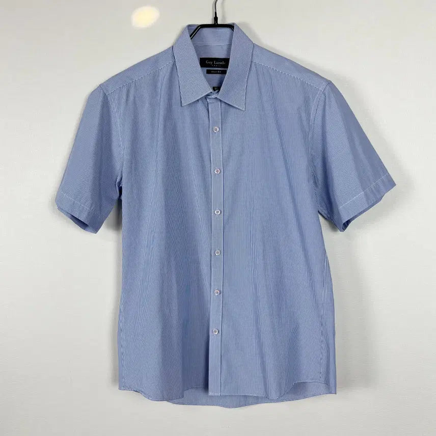 [BUNJANG] Guy Laroche Blue Short Sleeve Shirt L Vintage / 기라로쉬 반팔 셔츠 남방 여름 남100 L 라덴 빈티지