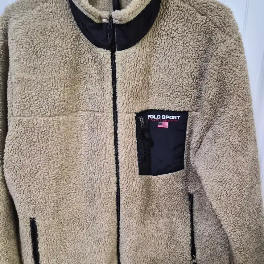 [BUNJANG] Polo Fleece Jacket Beige XL / [XL] 폴로 후리스