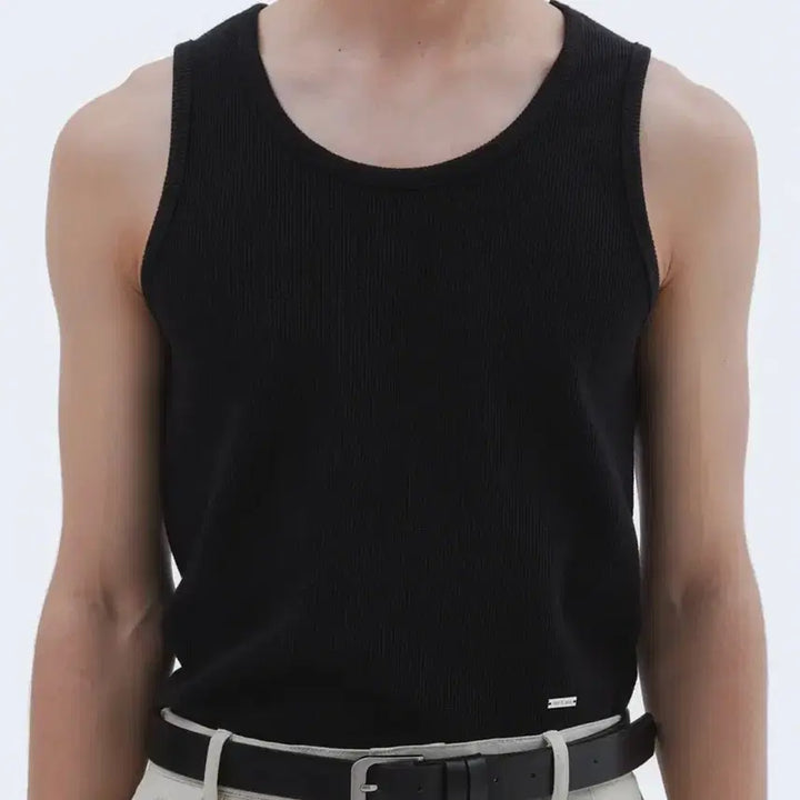 [BUNJANG] TripLeSens Logo Sleeveless Top Black / [새상품] 트립르센스 로고 민소매 슬리브리스 나시