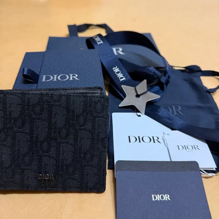 [BUNJANG] Dior Oblique Jacquard Bifold Wallet Black / 디올 오블리크 자카드 반지갑 블랙