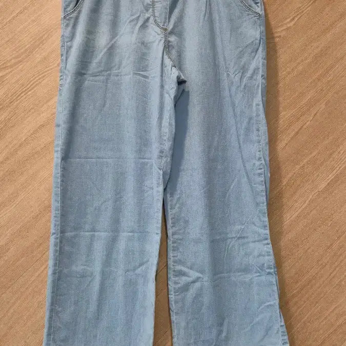 [BUNJANG] AROUND 23 Light Blue Denim Wide Pants (Size M) / AROUND 23 연청 데님 와이드 팬츠