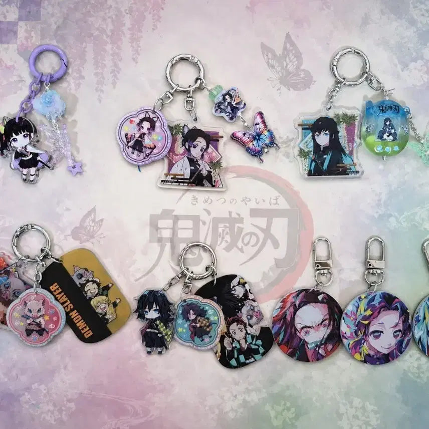 [BUNJANG] Handmade Demon Slayer Character Keychain / 핸드메이드 DIY 귀멸의 칼날 귀칼 캐릭터 키링