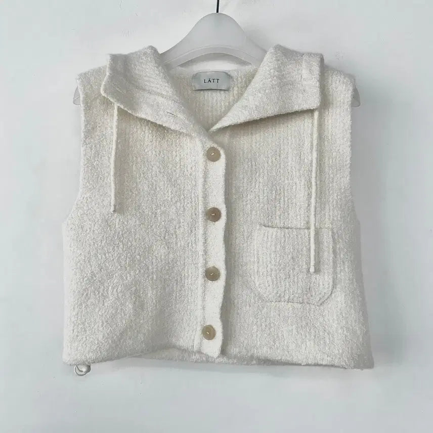 [BUNJANG] LATT by LATT Cashmere Knit Hooded Vest / LATT 2025 캐시미어 니트 후드 베스트