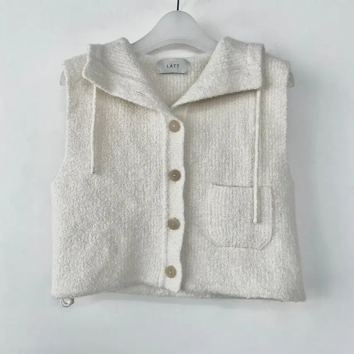 [BUNJANG] LATT by LATT Cashmere Knit Hooded Vest / LATT 2025 캐시미어 니트 후드 베스트