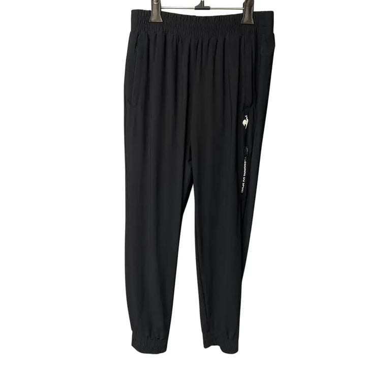 [BUNJANG] Le Coq Sportif Logo Black Nylon Training Jogger Pants / M 르꼬끄 로고 블랙 나일론 트레이닝 조거팬츠