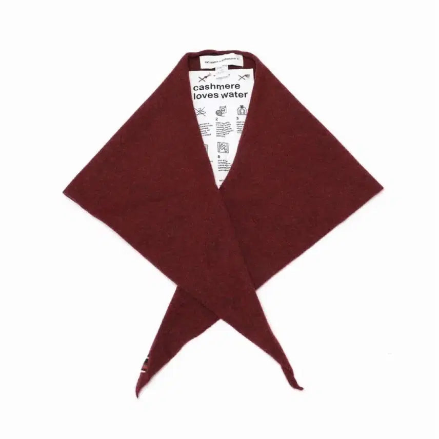 [BUNJANG] Extreme Cashmere Bandana Scarf Maroon / 익스트림캐시미어 반다나 스카프 마룬