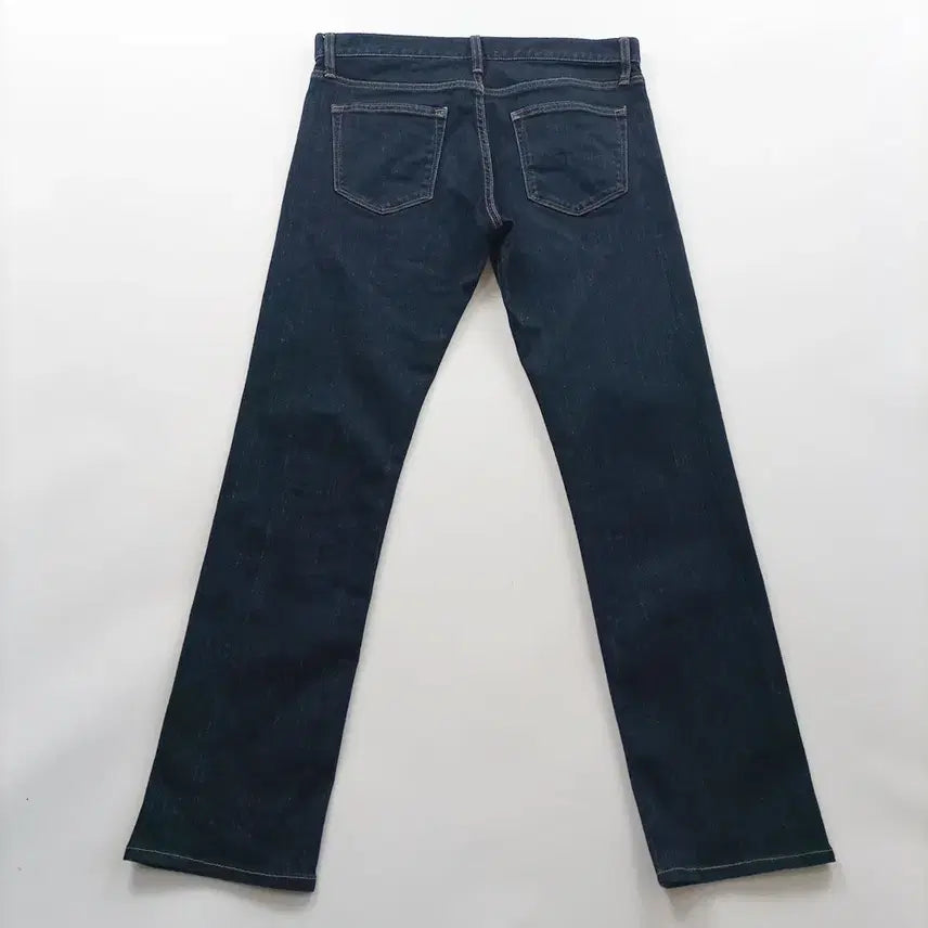 [BUNJANG] Uniqlo Straight Fit Spandex Denim Pants Size 32 / 유니클로 청바지 사이즈32 진청 일자 스판 남자 남성 데님팬츠 B0236