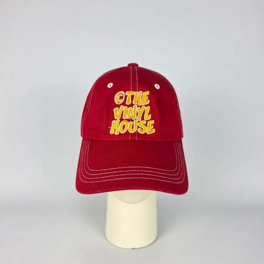 [BUNJANG] The Vinyl House Embroidered Logo Ball Cap (Free Size) / The Vinyl House 볼캡 레드 옐로우 자수 free. 0407