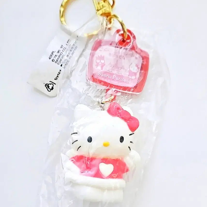 [BUNJANG] Sanrio PURLAND Kitty Charm Set / 퓨로랜드 키티 키링,프레임 키티 스트랩,포토 키티 키링