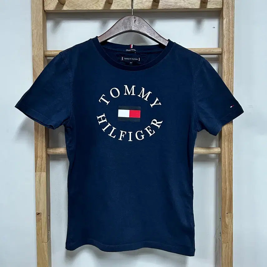 [BUNJANG] Tommy Hilfiger Essential Crewneck T-Shirt Navy / 타미힐피거 에센셜 크루넥 티셔츠 네이비