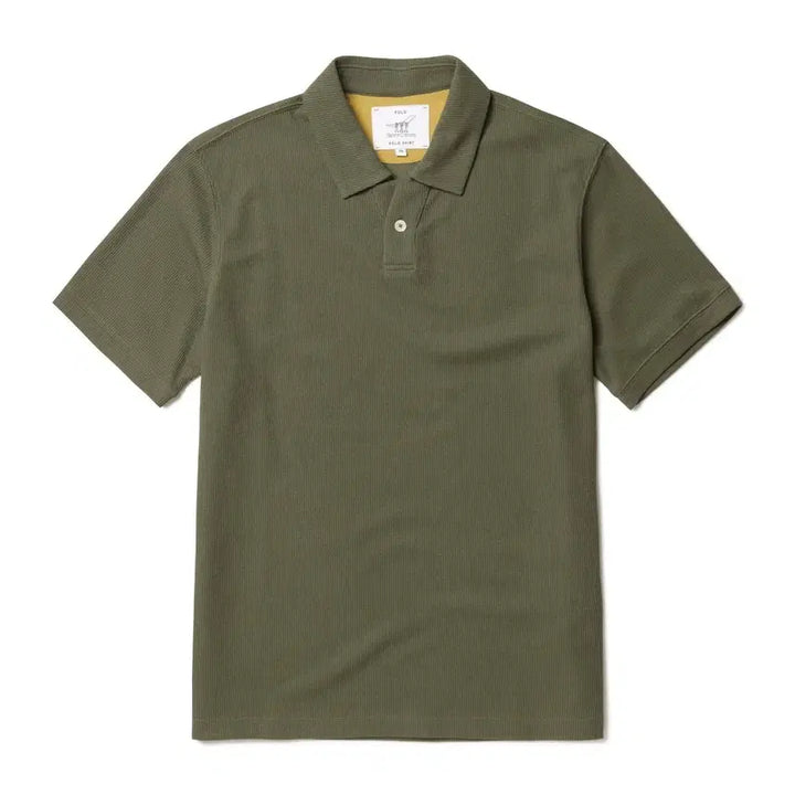 [BUNJANG] Henry Cotton Soft Collar T-Shirt / 헨리코튼 소프트립 카라 티셔츠 새제품