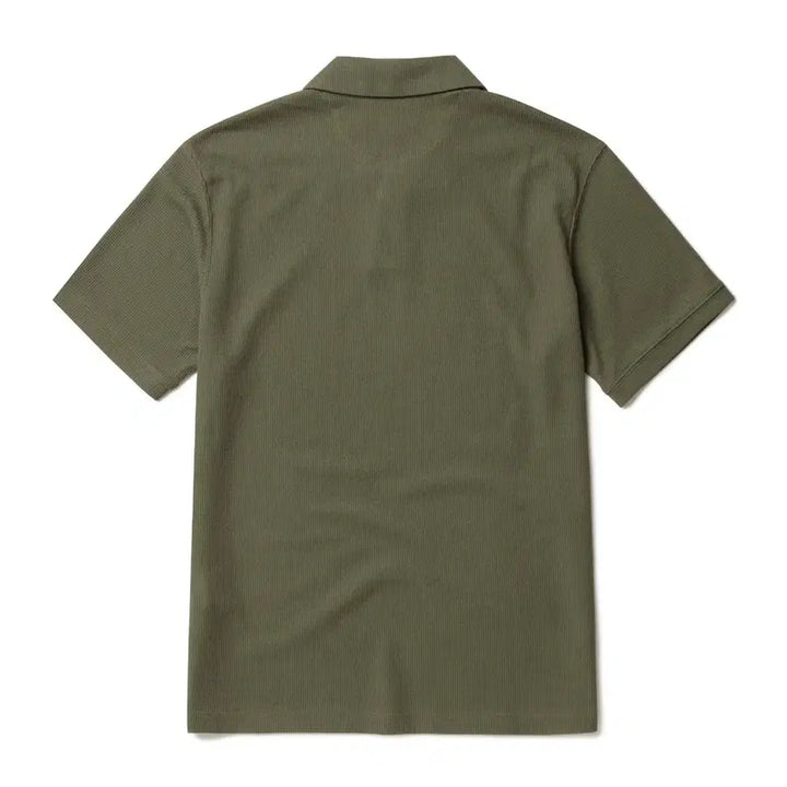 [BUNJANG] Henry Cotton Soft Collar T-Shirt / 헨리코튼 소프트립 카라 티셔츠 새제품