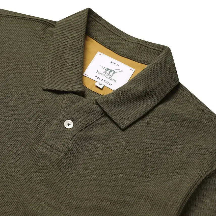 [BUNJANG] Henry Cotton Soft Collar T-Shirt / 헨리코튼 소프트립 카라 티셔츠 새제품
