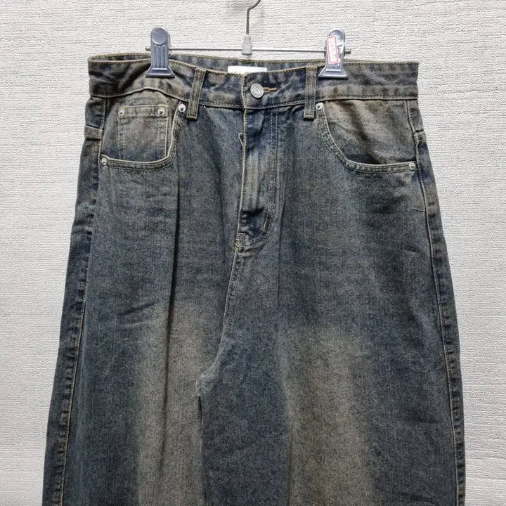 [BUNJANG] Unisex Washed Denim Baggy Pants / w325 남여공용 워싱 데님 팬츠