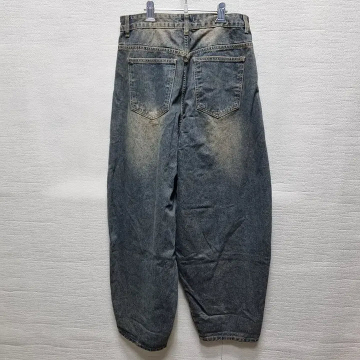 [BUNJANG] Unisex Washed Denim Baggy Pants / w325 남여공용 워싱 데님 팬츠
